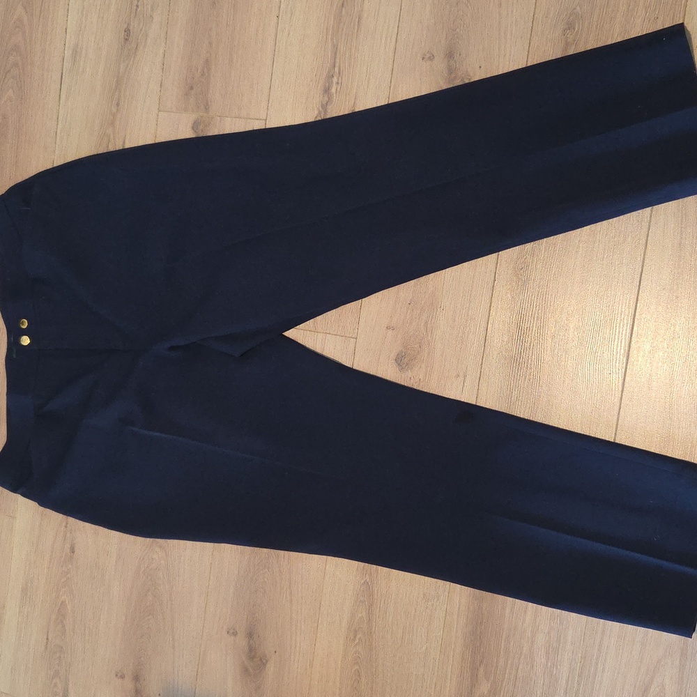 Classic Women's Navy Straight-Leg Dress Pants